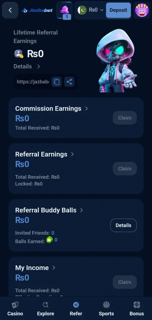 jazbabet-game-referral-program