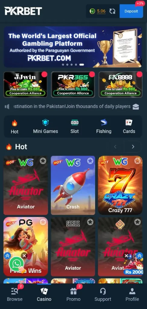 pkrbet-game-lobby